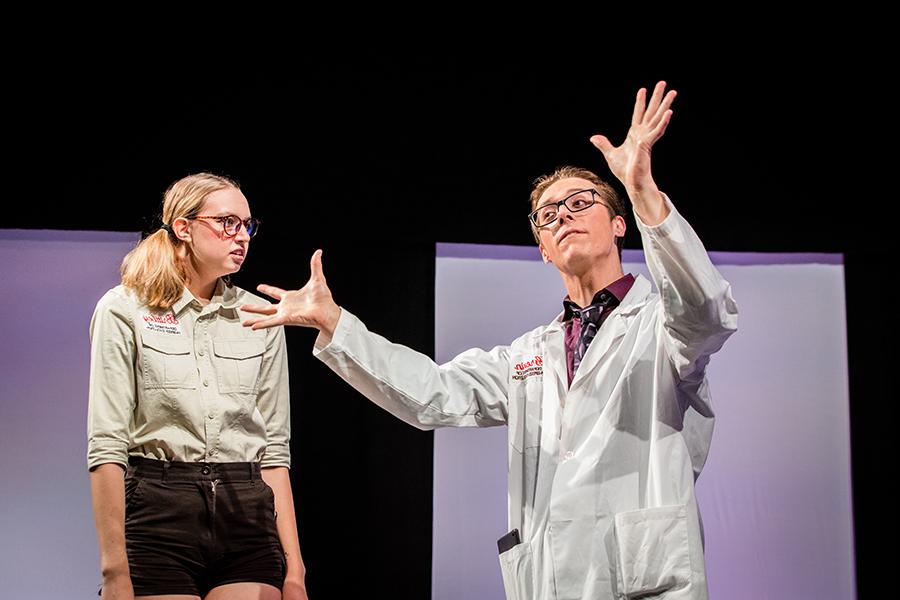 Northwest students are pictured performing in last year's First-Year Showcase, which annually introduces the theatre program's newest students. (Photo by Lauren Adams/Northwest Missouri State University)